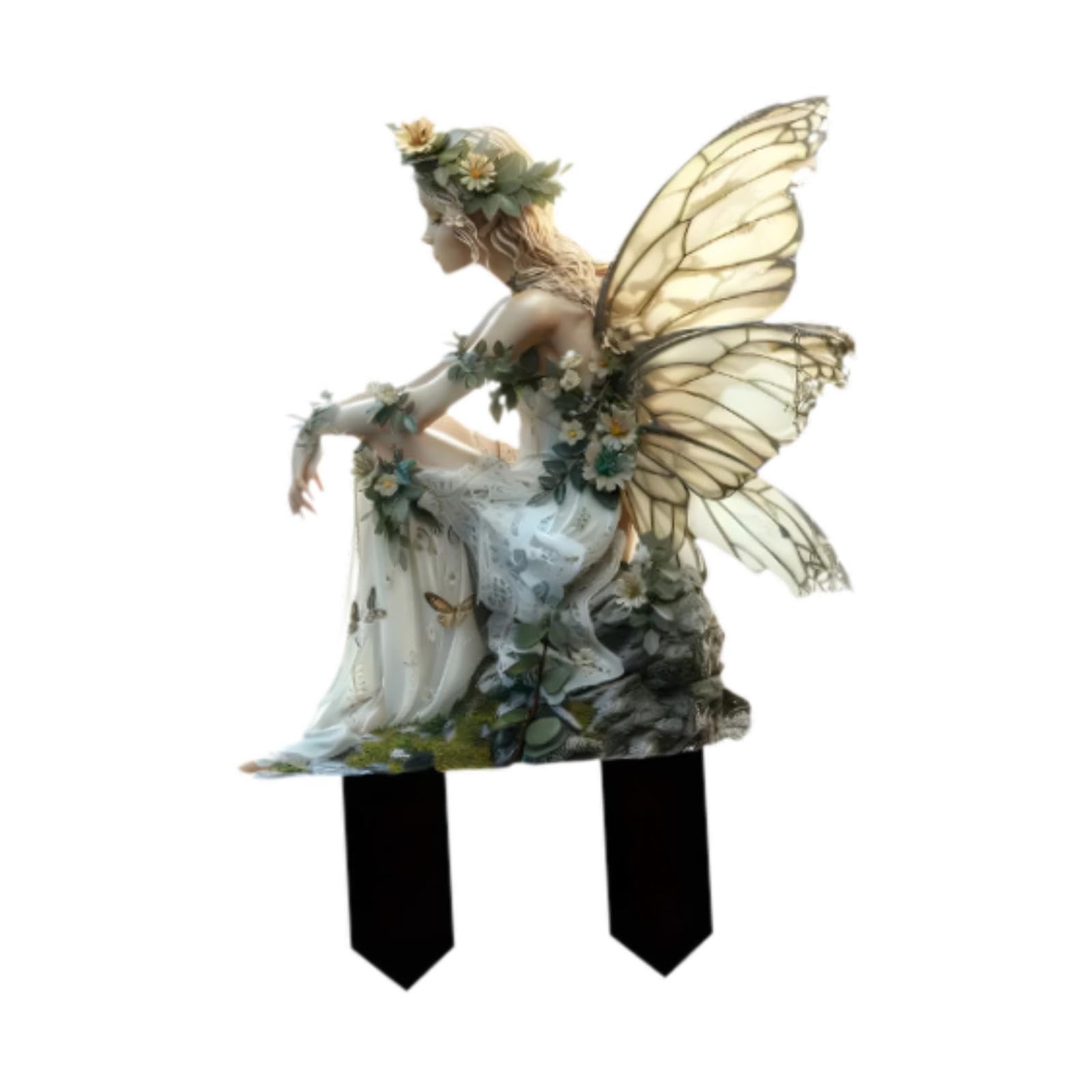 2D Fairy Garden Stake Gifts Versatile Decorative for Backyard Spring Pathway| Garden Statue | Lawn Ornament | Décor-image-41