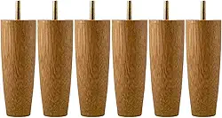 Kit 6 Pés Para Cama Solteiro 12cm Pe De Cama Box Em Madeira