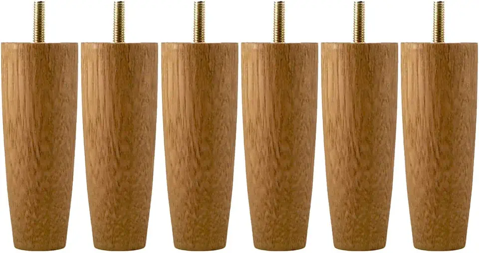 Kit 6 Pés Para Cama Solteiro 12cm Pe De Cama Box Em Madeira