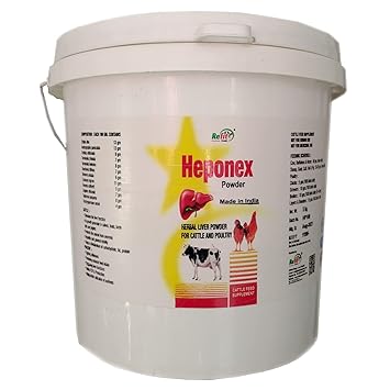 REFIT ANIMAL CARE Herbal Liver Care Powder for Cattle & Poultry, 5 Kg, Heponex
