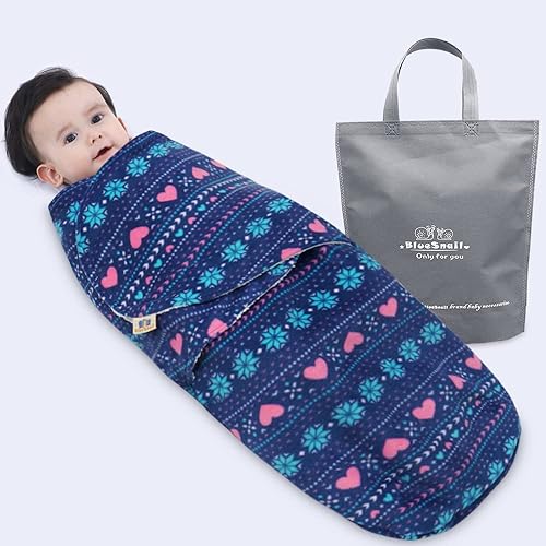 Miniatura 2 de BlueSnail Manta de bebé, suave y cómoda, manta de recepción fácil para recién nacidos, adecuada para 0-33-6 meses (corazón de amor, 3-6 meses)