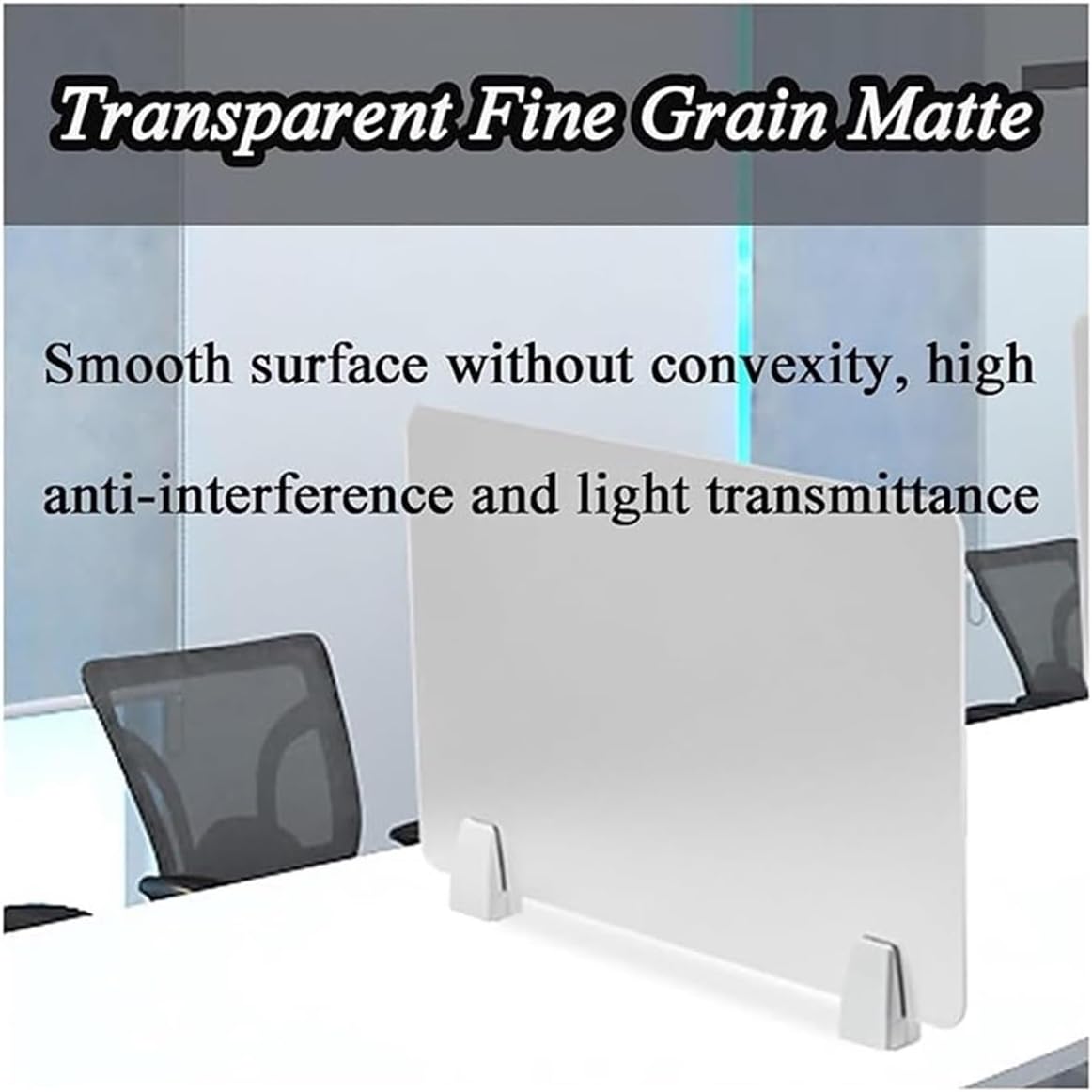 Clamp-On Desk Divider Privacy Panel, Frosted Acrylic Partition for Student Desks, 23.6x11.8 Inch, Enhance Privacy and Focus in Classrooms and Offices