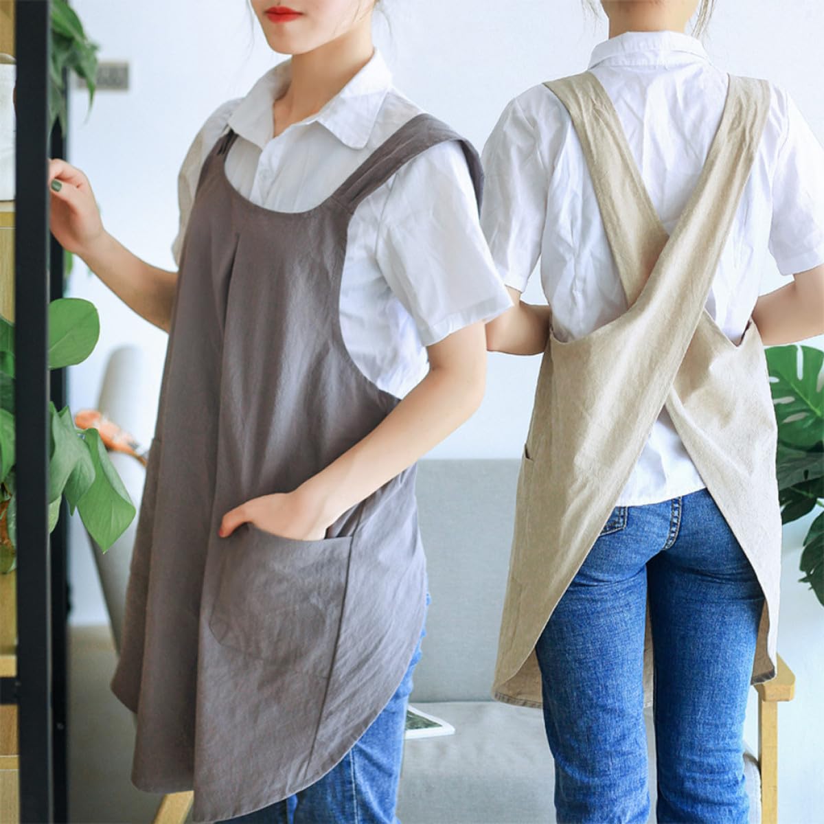Zerodeko Festa Della Mamma Bar Grembiuli Tè E Caffè Contenitori Di Zucchero Halter Abito Bianco Bianco Aperto Sul Retro Del Vestito Barbecue Grembiuli Porta Bustina Di Tè Piatto