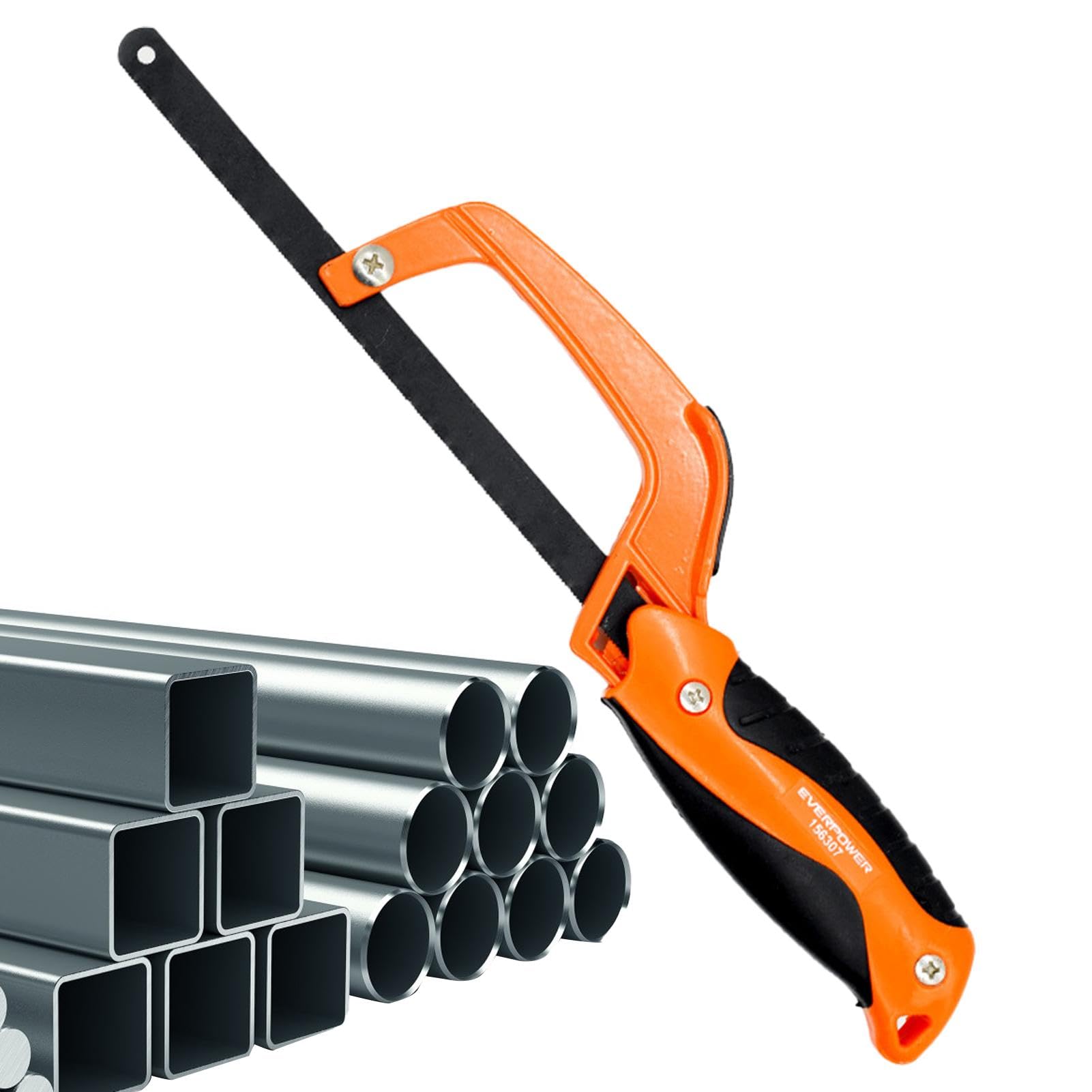 Sierra para metales compacta,Sierra para metales compacta para metales - Sierra para metales de aluminio Sierra para metales manual de 11 pulgadas - Sierra manual de alta tensión Herramientas manuales