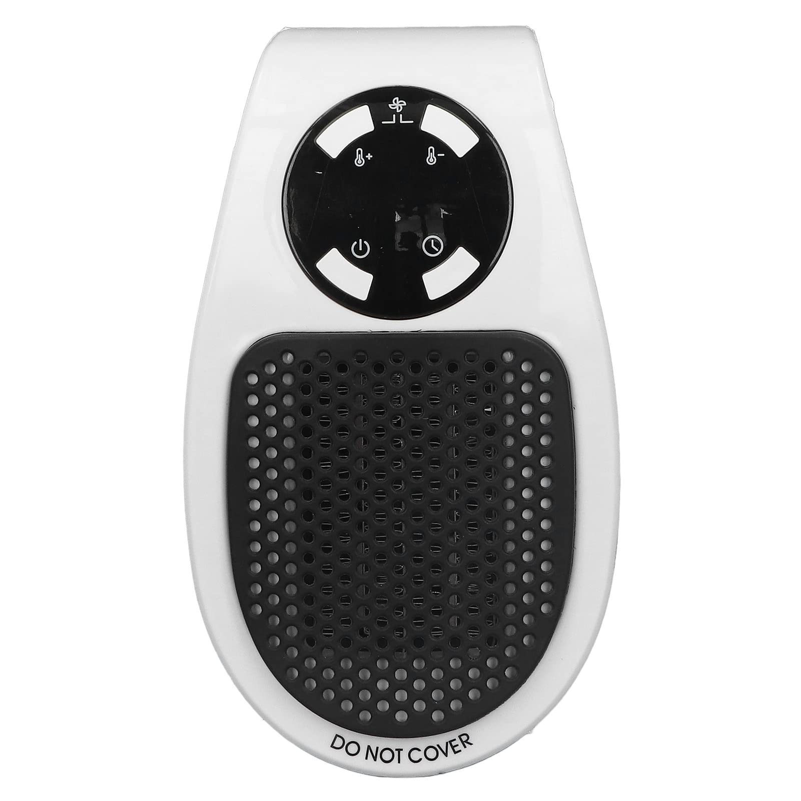 THE MARS Mini Air Warmer, Metal Grid No Light Wall Outlet Heater Thermostatic Control System 2PCS 500W for Home (EU Plug 220V)