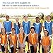 24 Pack Scrimmage Team Soccer Pinnies Vests Jerseys Mercerized Fabric Team Training Practice Vests Pinnies for Youth Adult Sports Basketball, Soccer, Football, Volleyball (Orange, Blue)