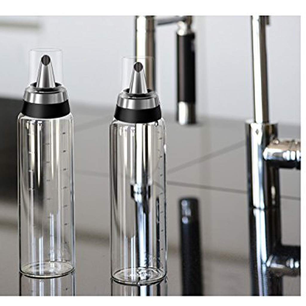 Tarro de Especias Tanque de condimento Dispensador de Aceite de Oliva Botella Dispensador de Aceite y vinagre Aderezo for Ensalada Cruet Botella de Vidrio Dispensador de Aceite de Vidrio