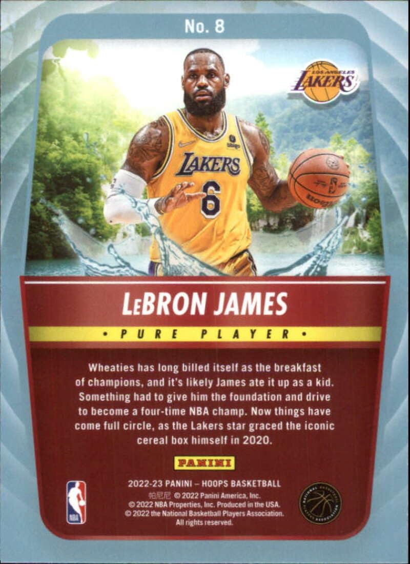 Amazon.com: 2022-23 Panini NBA Hoops Pure Players Holo #8 LeBron