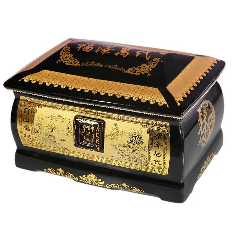 Darley Wood Urn Professional Wooden Urns For Human Ashes Adult Burial-cremation Urns Engraved Cremation Urns For Human Ashes Adult Male Female Wooden Decorative Urns Box-A 22x22x31cm