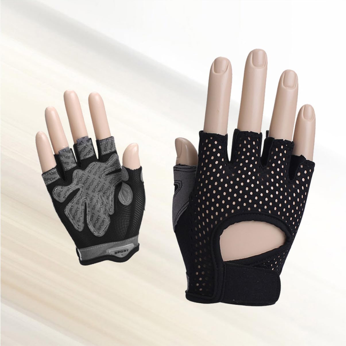 BESPORTBLE 3piezas Guantes De Entrenamiento para Mujeres Dedo Guantes Antideslizantes para Levantamiento De Pesas y Ejercicio Gimnasio Negro Talla s