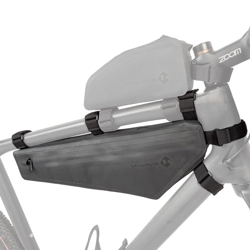 M-Wave Fahrrad Rahmentasche, wasserdicht, 2,1 Liter, Bikepacking, Rough Ride II Triangle