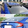 NINTE Roof Spoiler for Honda 10th Gen Civic 2016-2021 Sedan Models Unpainted ABS Type R Style Rear Spoiler Wing