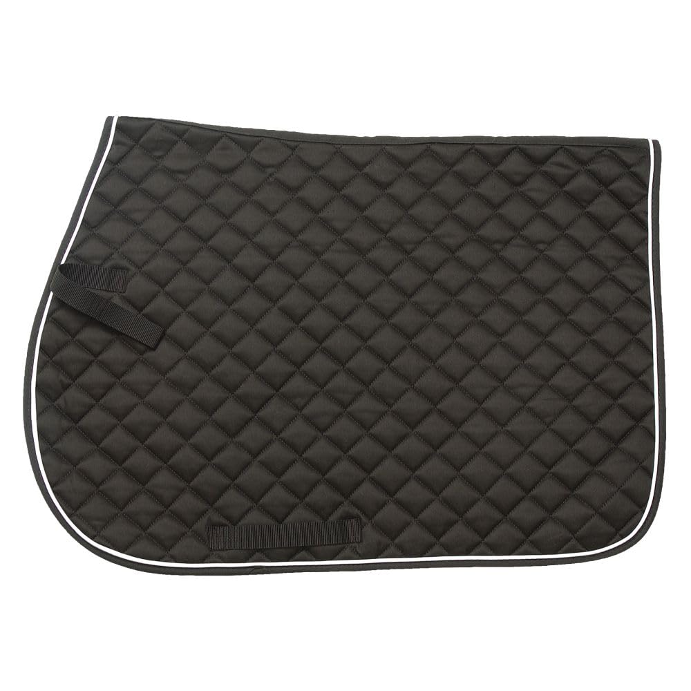 Tough 1 EquiRoyal Square Quilted Cotton Comfort English Saddle Pad, Pink — view 6