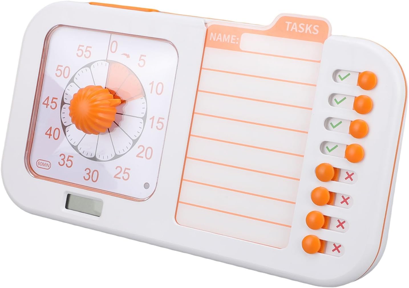 Visual Task Timer Silent Operation Time Management Tool for Children Classroom Visual Schedule, 2 Modes