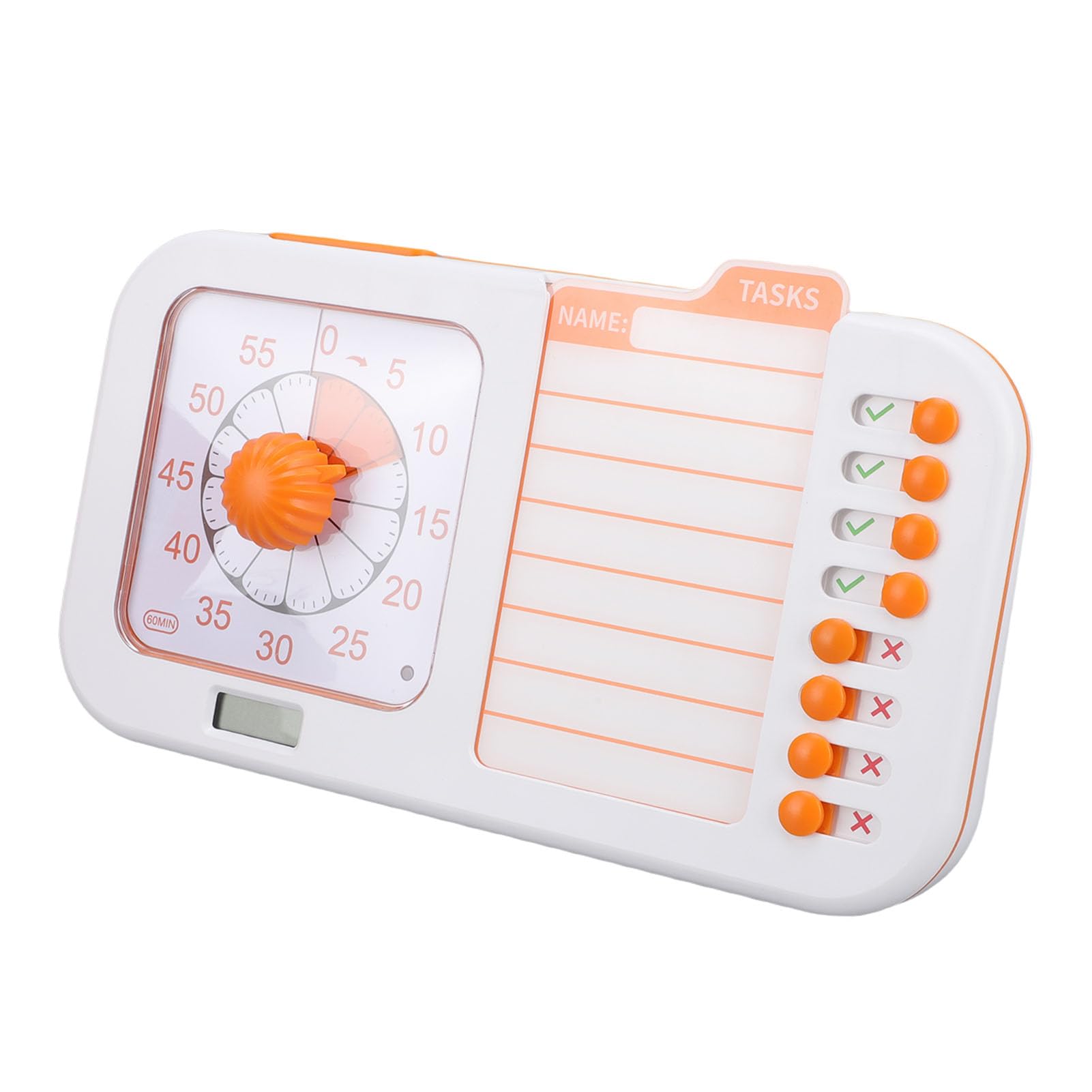 Drfeify Temporizador Visual, Herramienta de Gestión del Tiempo con Reloj de Cuenta Regresiva, Funcionamiento Silencioso, Ideal para Uso en el Aula y en el Hogar
