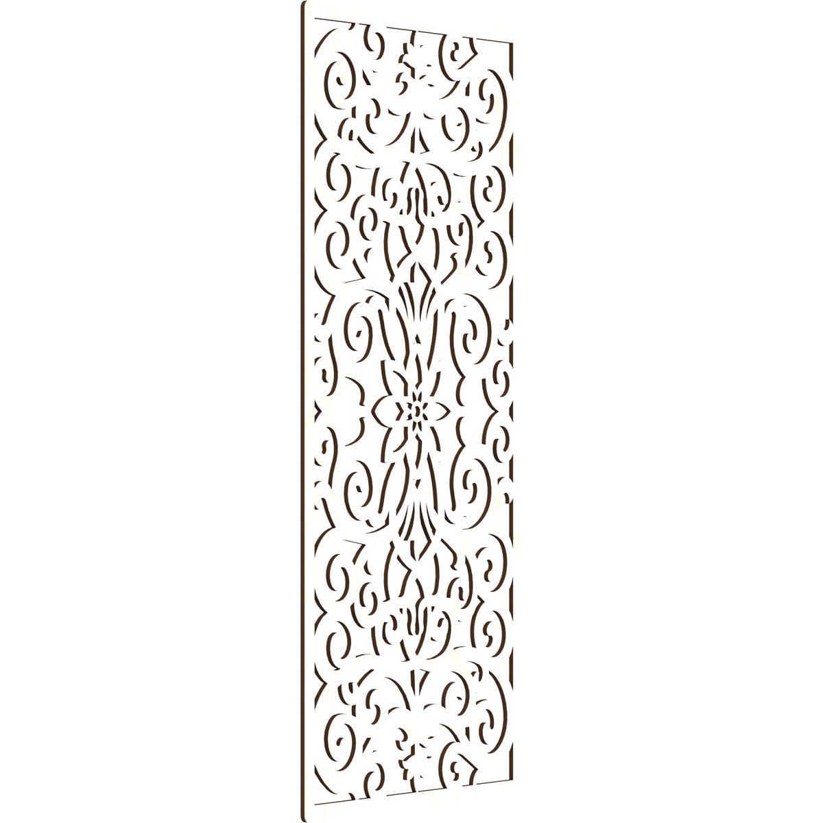 Buel Decorative Pierced Fretwork Wood Wall Panels, 21 3/8"W x 54 3/8"H x 1/4"T, Birch