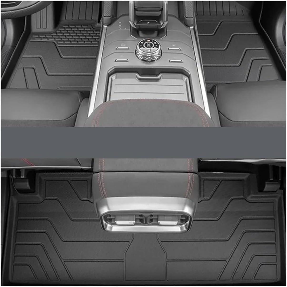 Car Floor Mats TPE Single Layer Foot Pads Salon Carpet Full Cover Interior Accessories Compatible for Jetour T2 Traveler 2023 2024