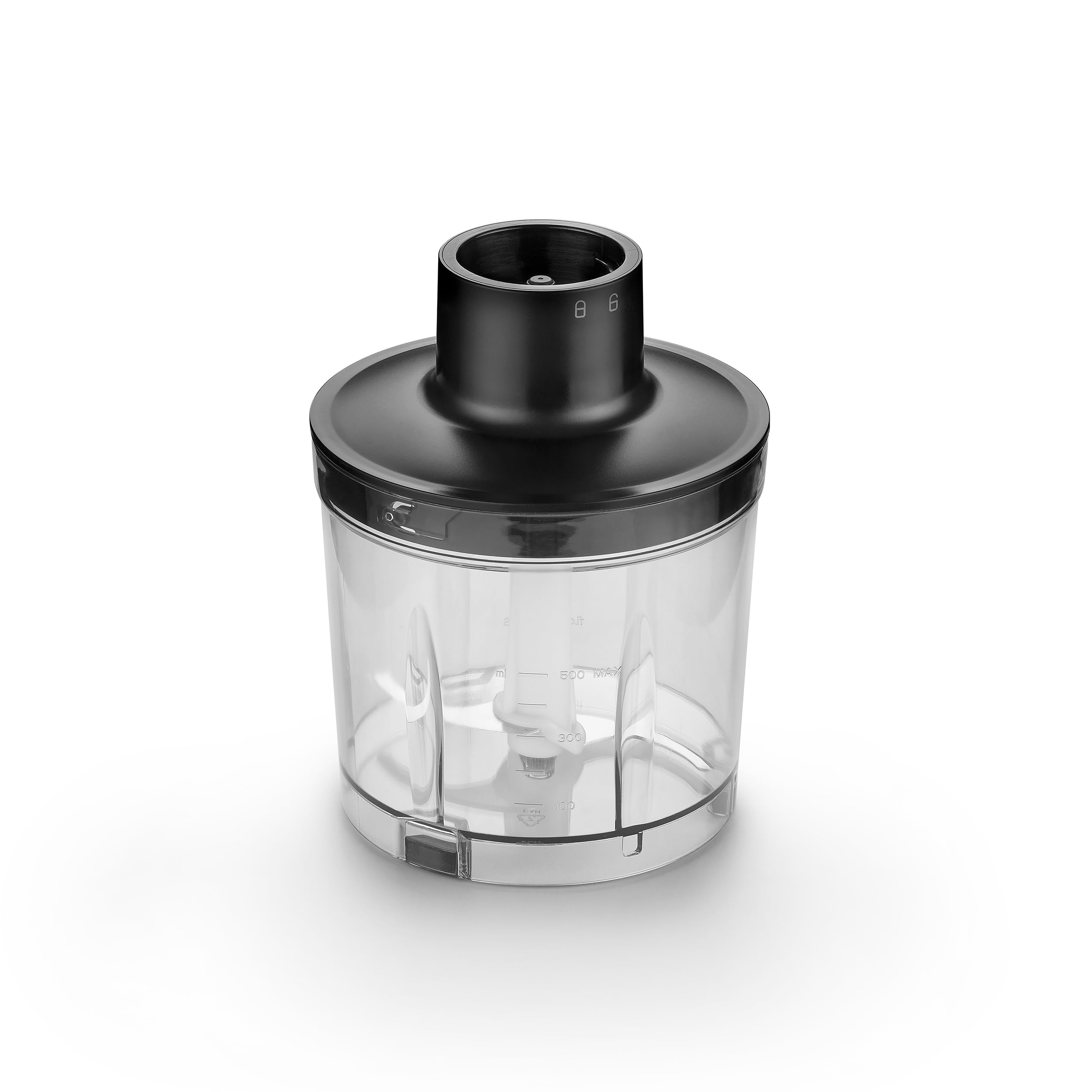 CASO Click & Mash - Miscelatore a immersione wireless 4 in 1, funziona a batteria, utilizzabile come purea, tritatutto, frusta, montalatte per emulsionare, velocità da 6.000 a 13.000 rpm