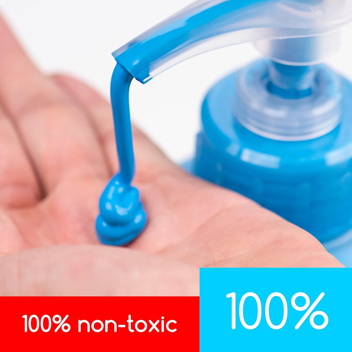 MEEDEN Cerulean Blue Acrylic Paint with Pump Lid, 1/2 Gallon (2L /67.6 oz.) Soft Body Non-Toxic Rich Pigment Color, Perfect for Art Class, Wall Painting, Painting Party & Creative DIY