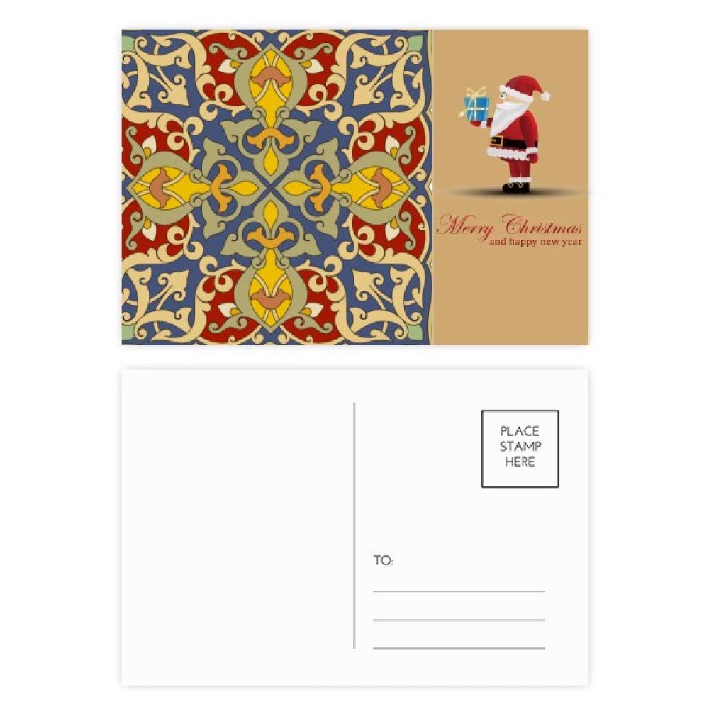 Cartes postales Père Noël multicolores lot de 20 pour correspondance - 4
