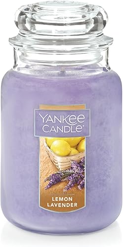 Yankee Candle - Vela en frasco grande con aroma a limĂłn y lavanda Yankee Candle - Vela en frasco grande con aroma a limĂłn y lavanda