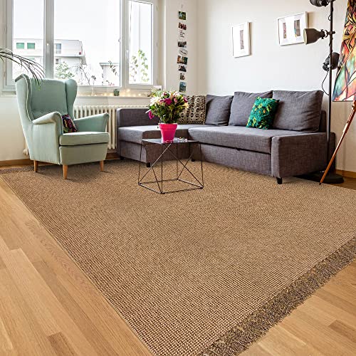 Washable Cotton Rug 5X8 Braided Runner Rug With Tassels Rug Boho Moroccan Rug Hand Woven Farmhouse Area Rug For Patio Farmhouse Living Room Dining Room Kitchen Entryway Carpet #TOP17