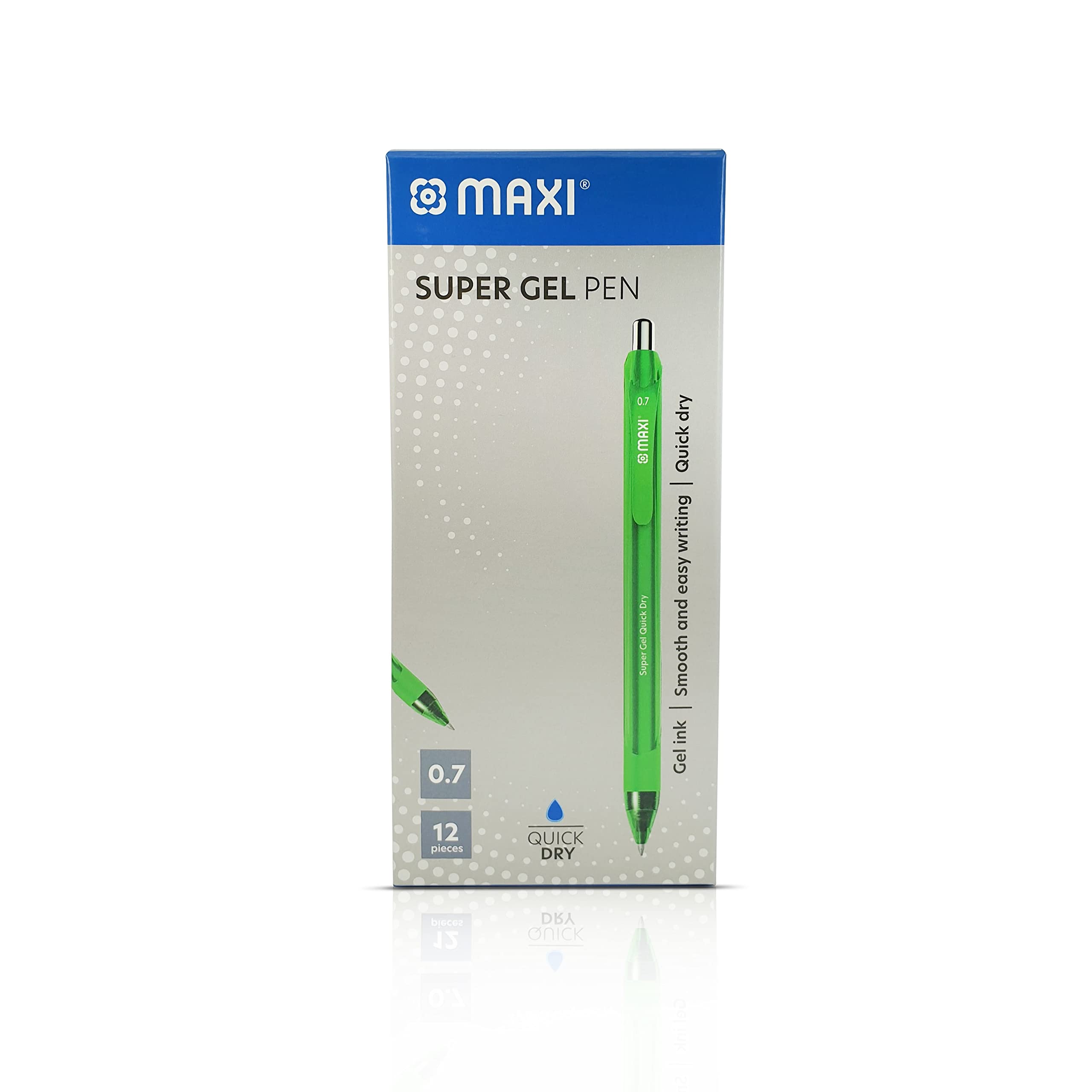 Sponsored Ad – Maxi Gel Pen 0.7Mm Box Of 12 Pcs Green, leading-edge technologies, Long lasting and Fast dry ink
