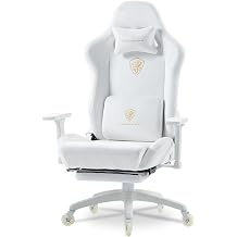 Dowinx Big and Tall Gaming Chair, Suede Fabric Game Chair with Pocket Spring Cushion, High Back Gamer Chair Ergonomic with Footrest for Adults Office, 440LBS, Black
