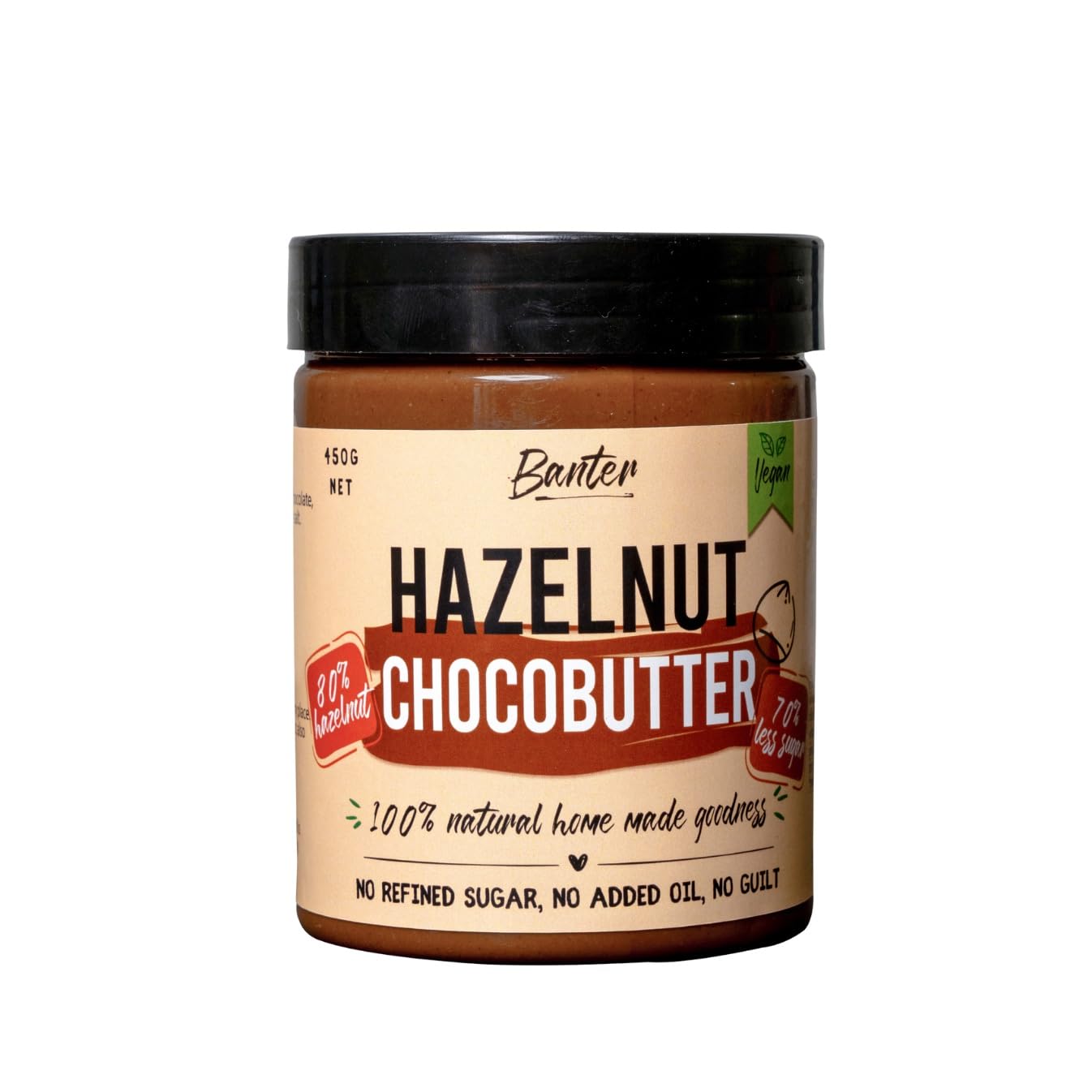 Guilt-Free Goodness with Banters 100% Natural Hazelnut Chocobutter - No added Sugar and Vegan-Friendly | High Protein In Every Bite | No added Sugar Hazelnut Butter - 450 g (B0C4H88FNG) Amazon Price History, Amazon Price Tracker