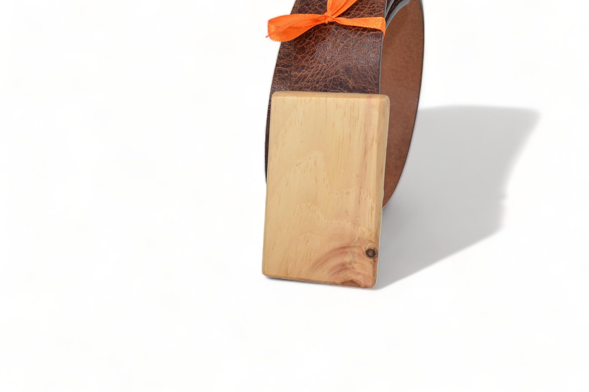 Holz Gürtel - Büffelleder - Holzgürtel - Gürtelschnalle aus Holz - Handarbeit Zirbe Zirbenholz Geschenk Geschenkidee Männergürtel geölt Natur handmade Unikat modern
