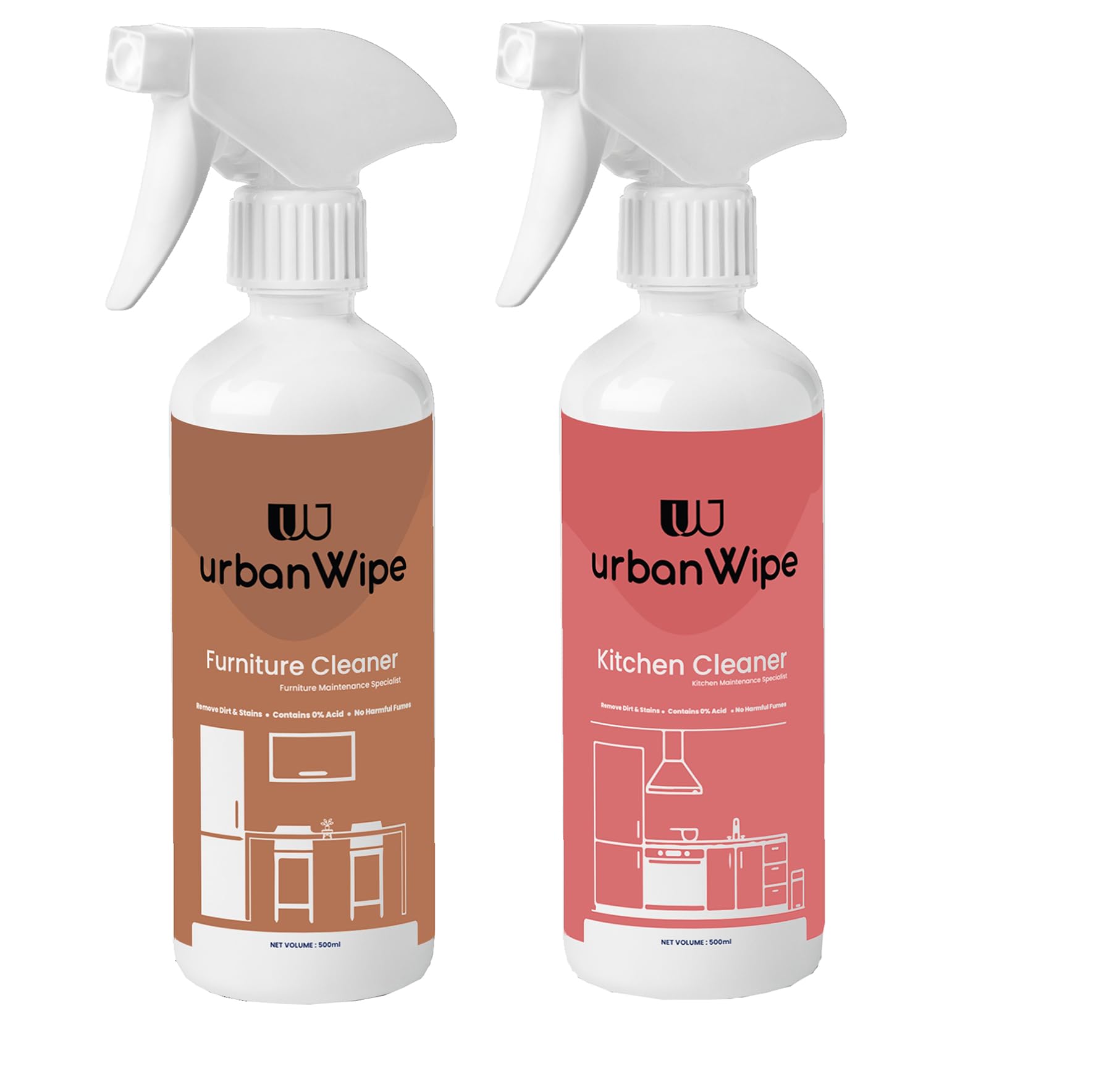 urban Wipe Furniture And Kitchen Cleaner Combo | Furniture Cleaner, Shiner & Conditioner & Kitchen Cleaner Spray | Suitable For All Kitchen Surfaces, Gas Stove, Countertop_(Each 500Ml) (B0CLTWZLVN) Amazon Price History, Amazon Price Tracker