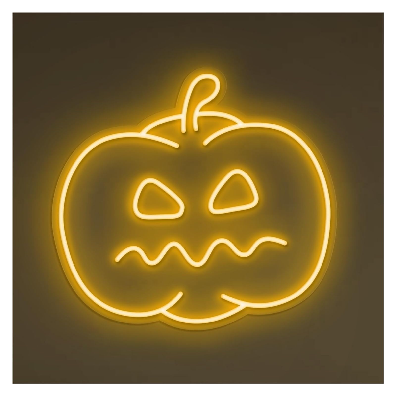 RONGCH Hanging Art Signs Spooky Pumpkin Neon Sign, Suitable for Festival Party Decor with Brightness Adjustable 41cm