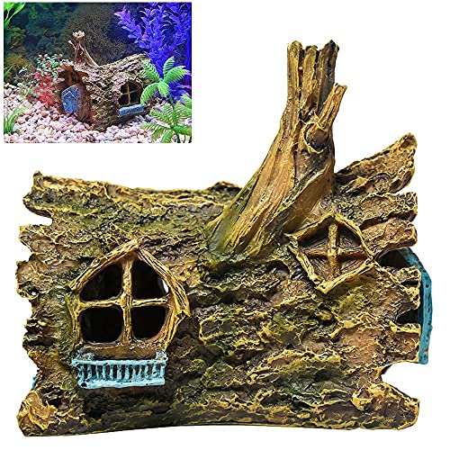 fazhongfa Fish Tank Decorations Betta House Hide Cave Aquarium Ornament Small and Medium Fish Accessories Fish Resin Toys Hideouts Aquarium Backgrounds - Thumbnail 2