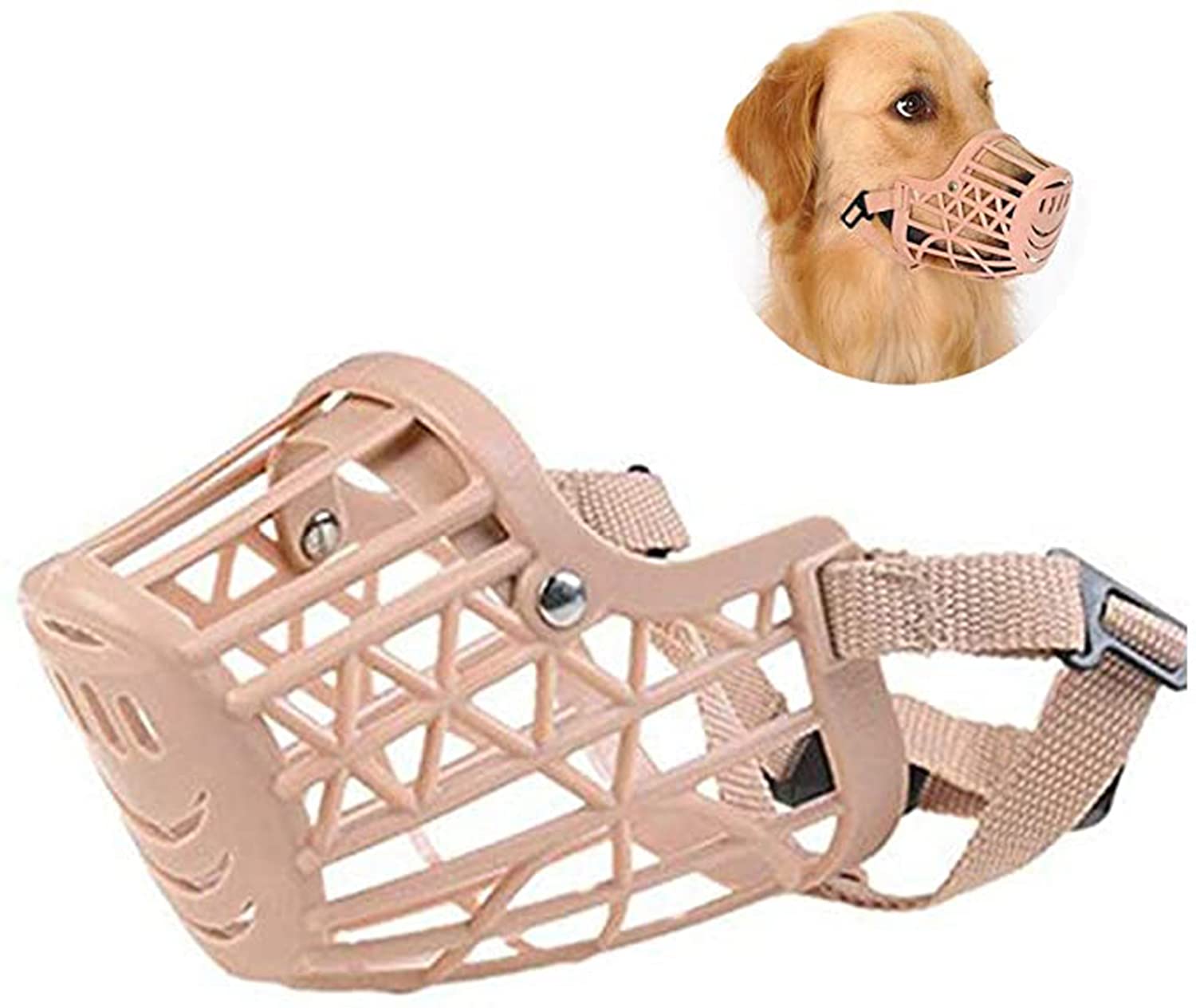 Buy KASTWAVE Dog Muzzle, Adjusting Pet Dog Muzzle, Plastic Strong Dogs