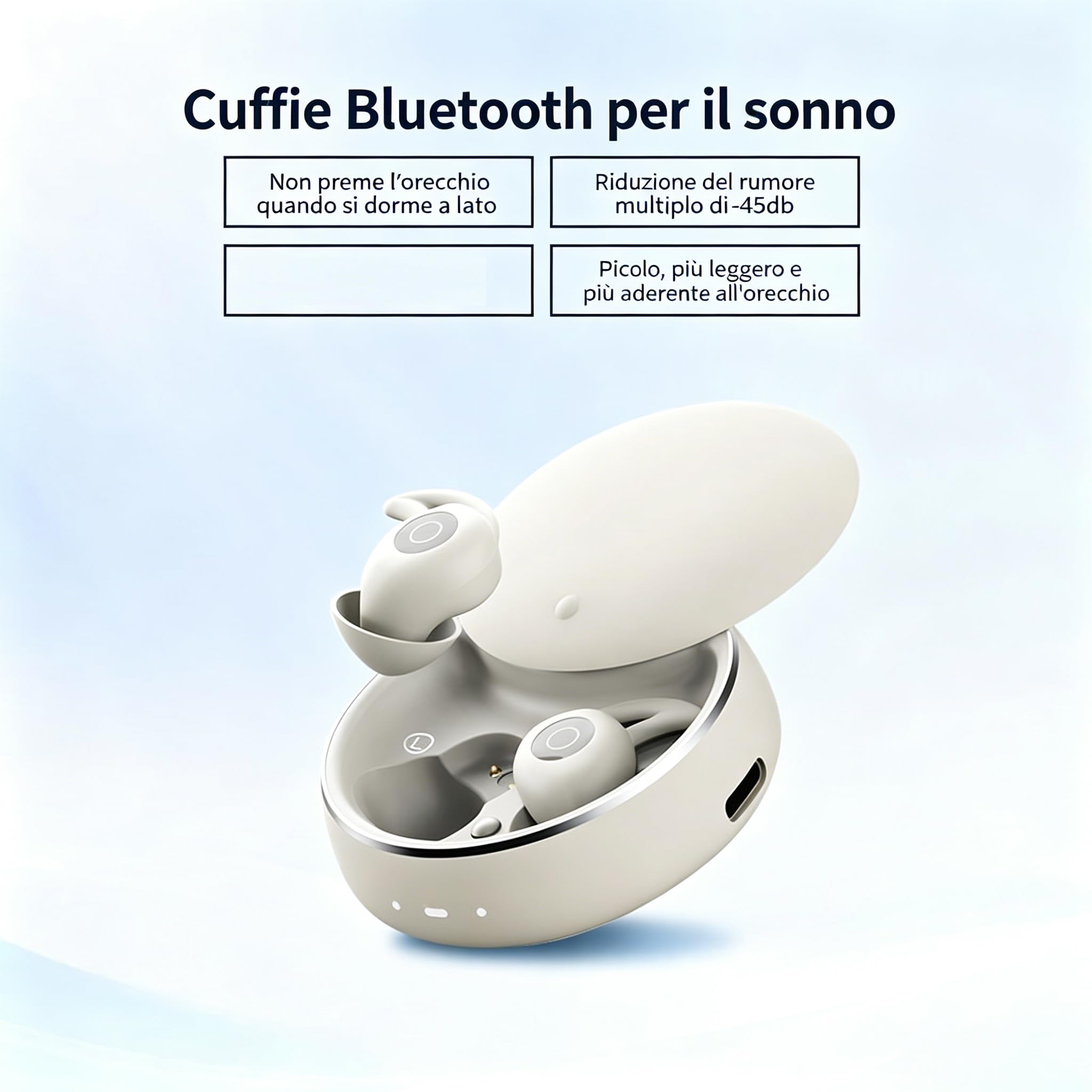 MEIION Artevive Bluetooth Moto Earbuds Articoli per Uso Motociclistico - Earbuds Bluetooth per Moto