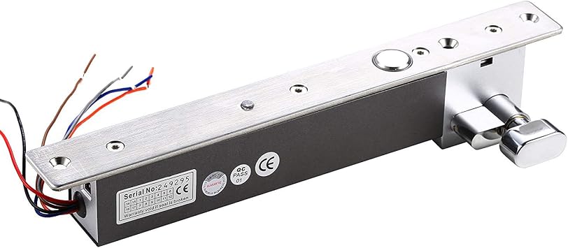 UHPPOTE Electric Drop Bolt Latch Lock with Key Heavey Duty Fail Safe 12V