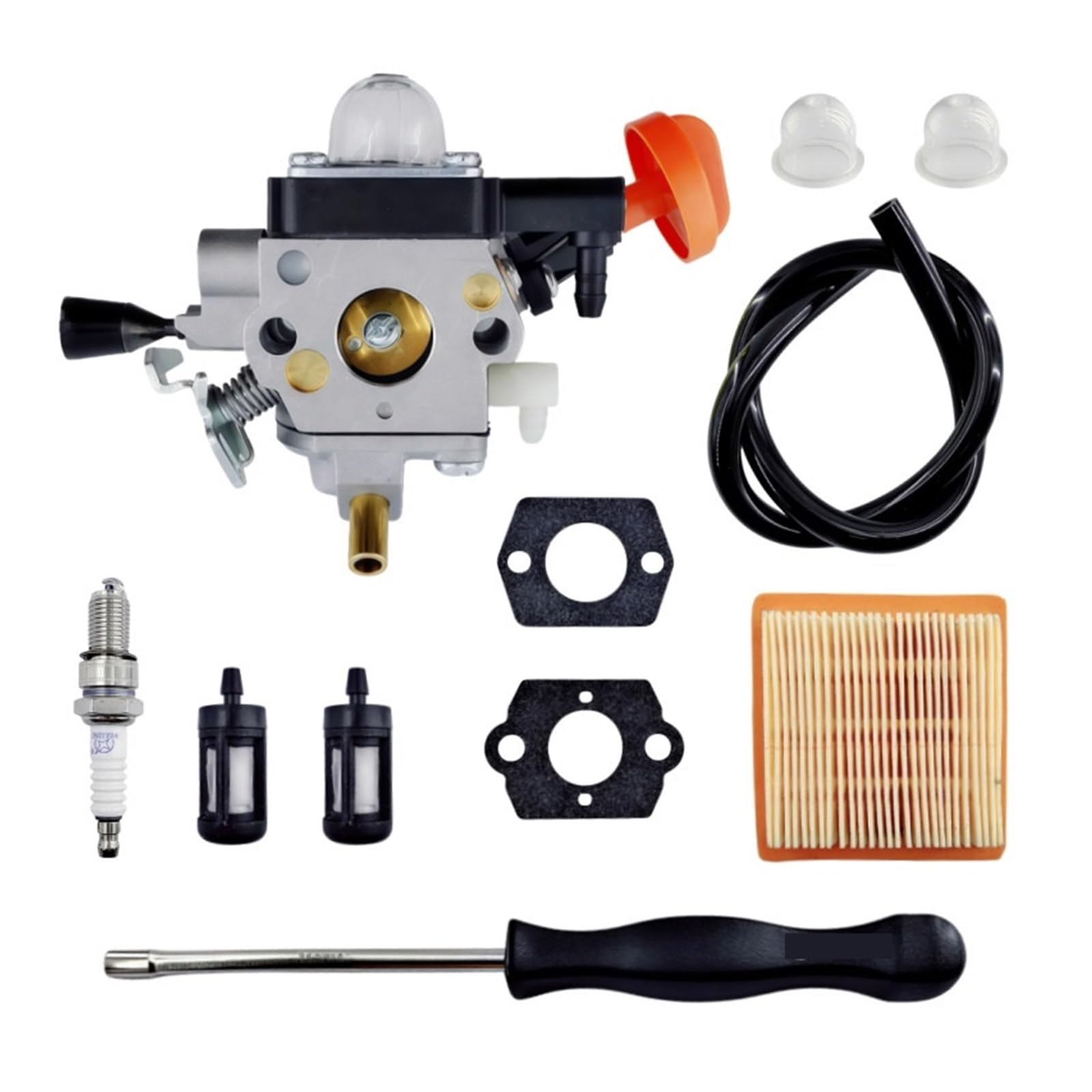 Compatible con Filtro Stihl FS91R. | Desbrozadora recortadora de carburador FS111 KM91R HT102 4180-120-0615(1 Set)