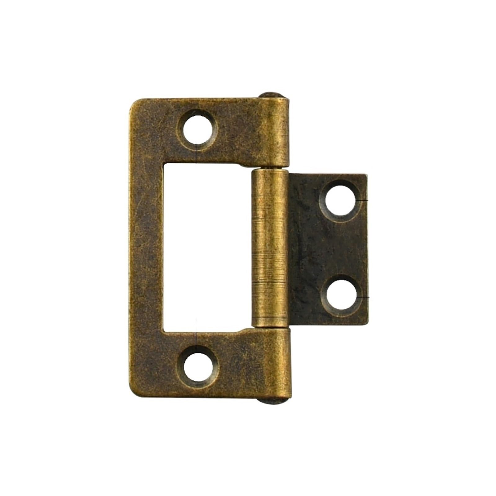 6Pc Metal Door Cabinet Cupboard Furniture Decorative Butt Hinge for Vintage Wooden Jewelry Box for Gate(Antique Bronze)