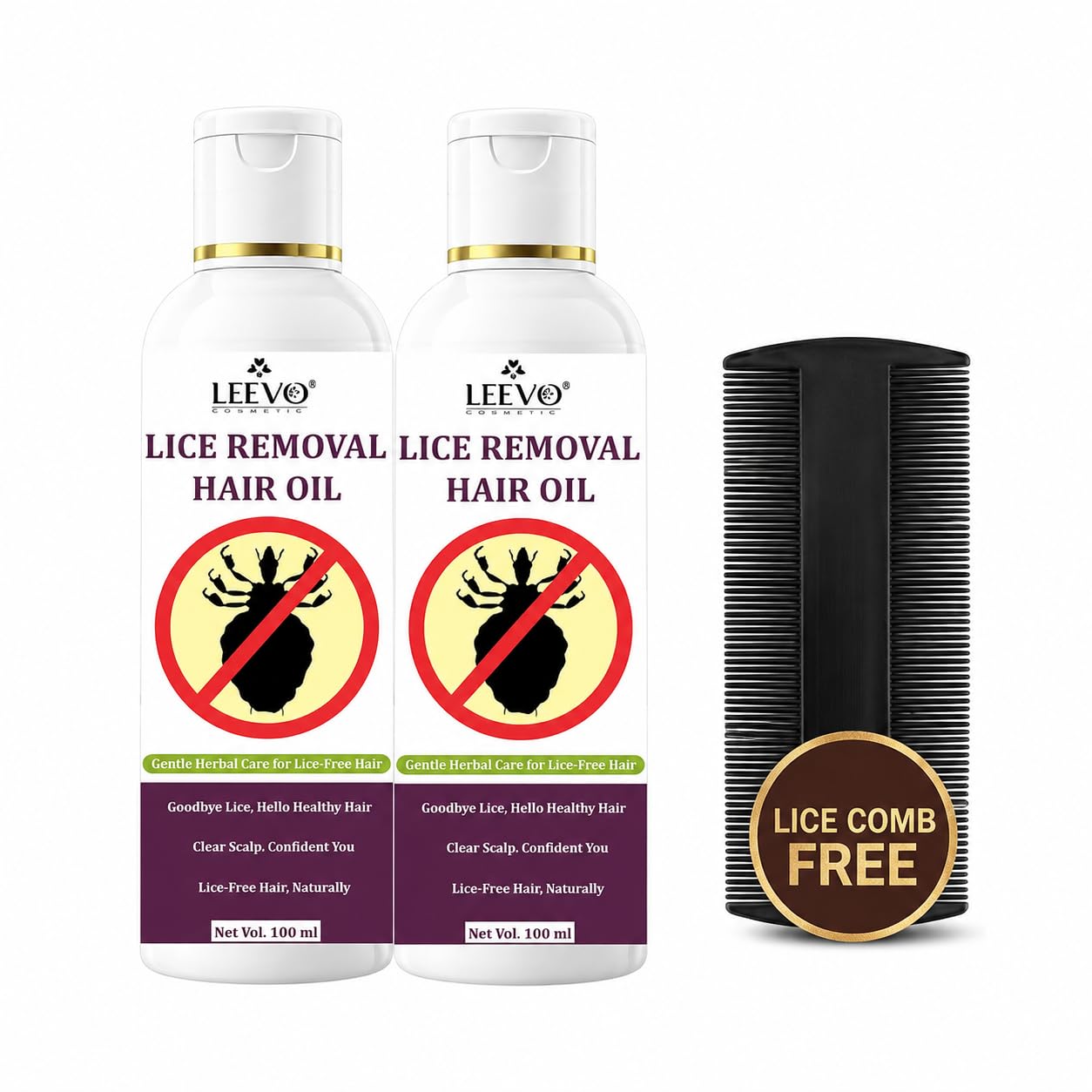 Lice Remove Oil for Hair | Herbal Anti Lice Hair Oil for Kids & Women | Removes Lice & Nits | Safe & Gentle Scalp Care | Nourishes Hair | Chemical Free Formula | 100ml (Pack of 2)-image-22
