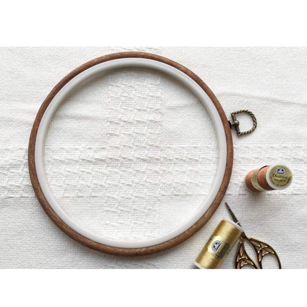 Set Di 4 Cerchi Da Ricamo Housoutil In PP Effetto Legno - Ovali 15x19 Cm E 18x25 Cm, Per Punto Croce E DIY