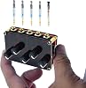 Multiple Input Mix 4 Way 1/8 inch 4 in 1 Out Stereo Passive Mixer Headphone Sound Audio Speaker Splitter selector switcher 3.5mm audio Switch Box aux Loop Volume knob Control 3.5 mm Mixing Sharing