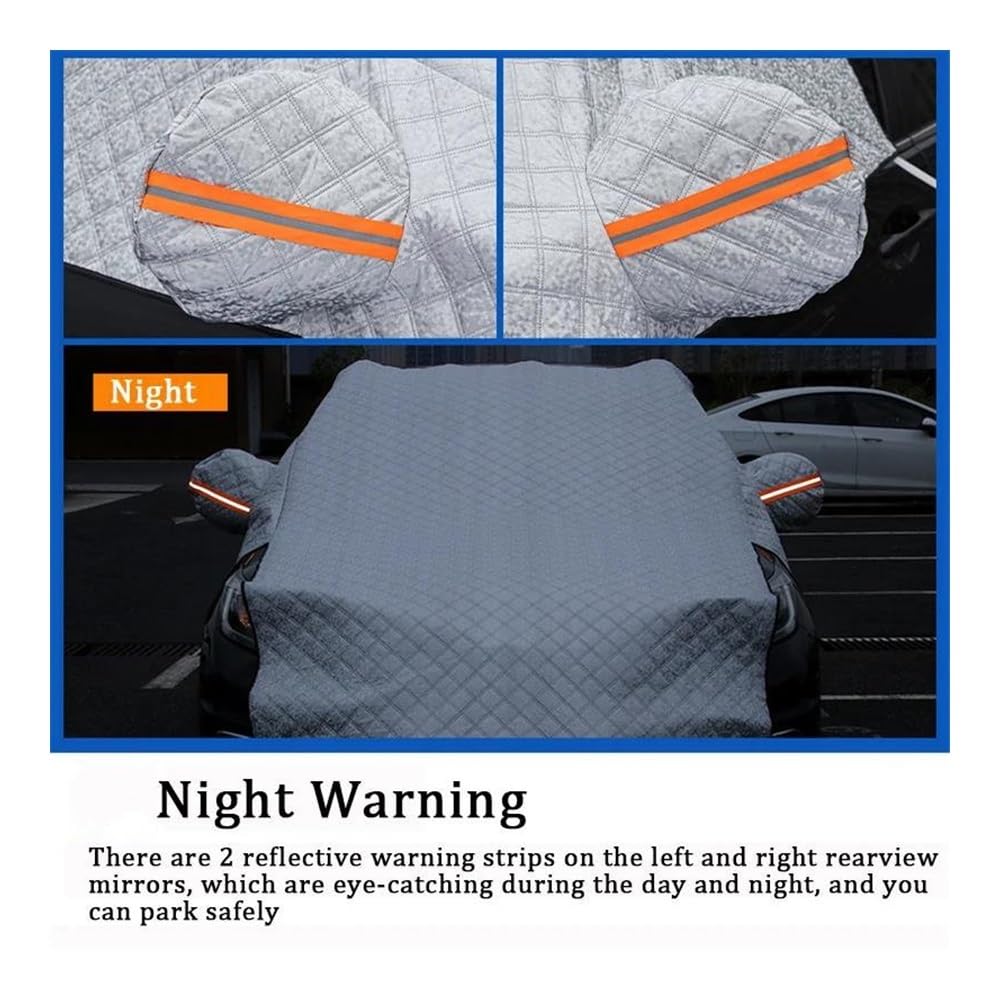 Housse de Protection pour Pare-Brise Couverture De Neige Pour Pare-brise Avant De Voiture Grand Pare-soleil Imperméable Protection Anti-glace Accessoires Extérieurs Automobiles D'hiver Protection Pare
