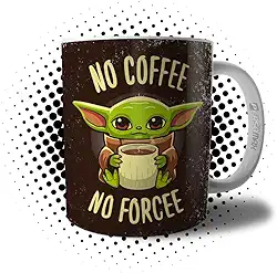 Caneca Geek Nerd No Coffee No Forcee - Xícara Sem Café Sem Força com Caixinha de Presente