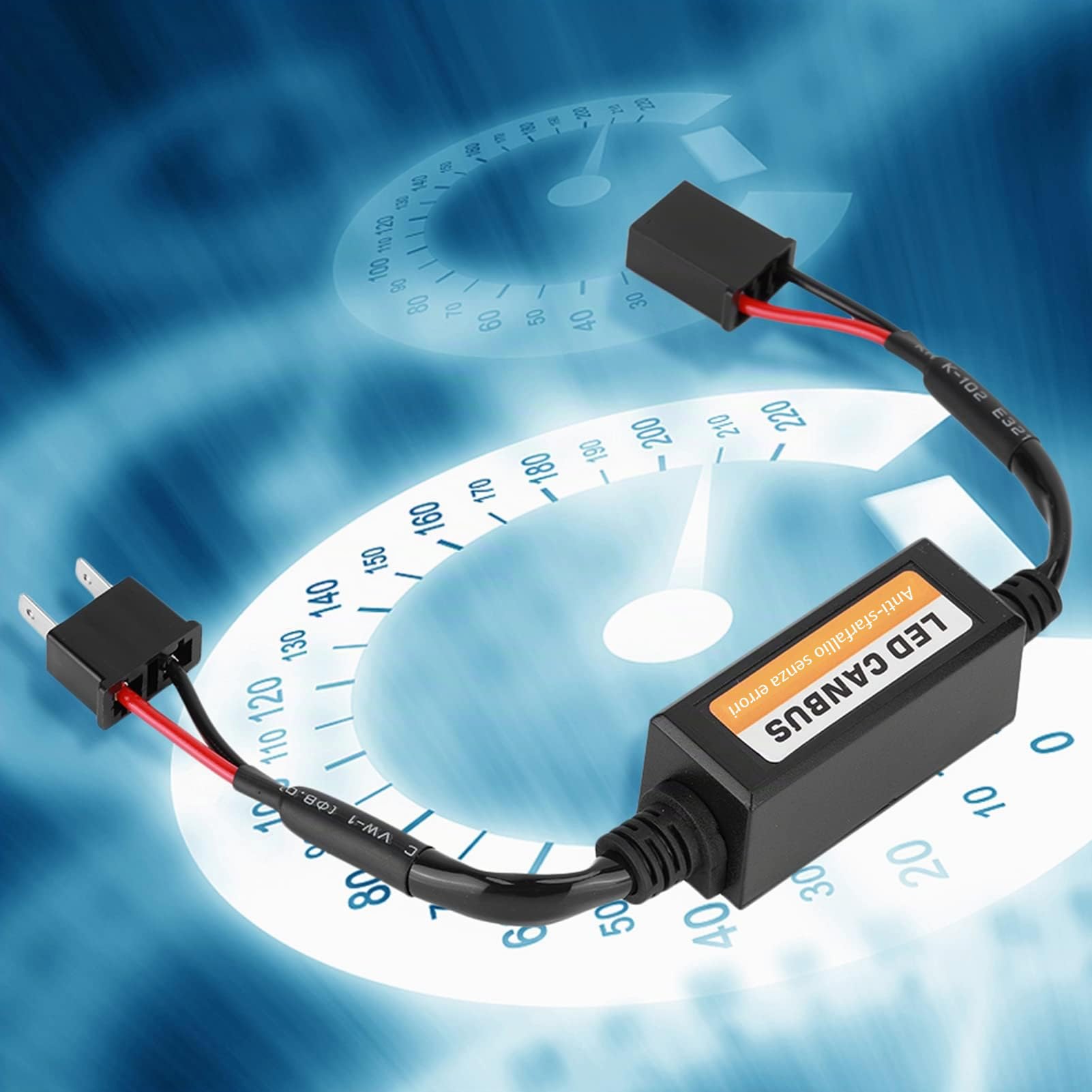 Akozon 2pcs H7 - Decoder per fari a LED Canbus dispositivo decodificatore per fari resistenze anti-sfarfallio Errore di annullamento