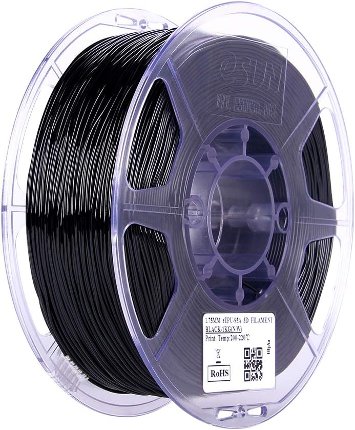 eSUN eTPU- 95A Filament, Black, 1.55 kg