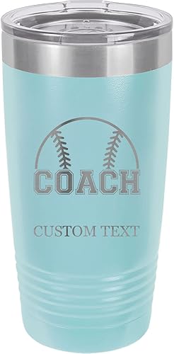 Miniatura 6 de Vaso de acero inoxidable con aislamiento al vacío de 20 onzas personalizado de doble pared grabado con láser, taza de café naranja, entrenador de