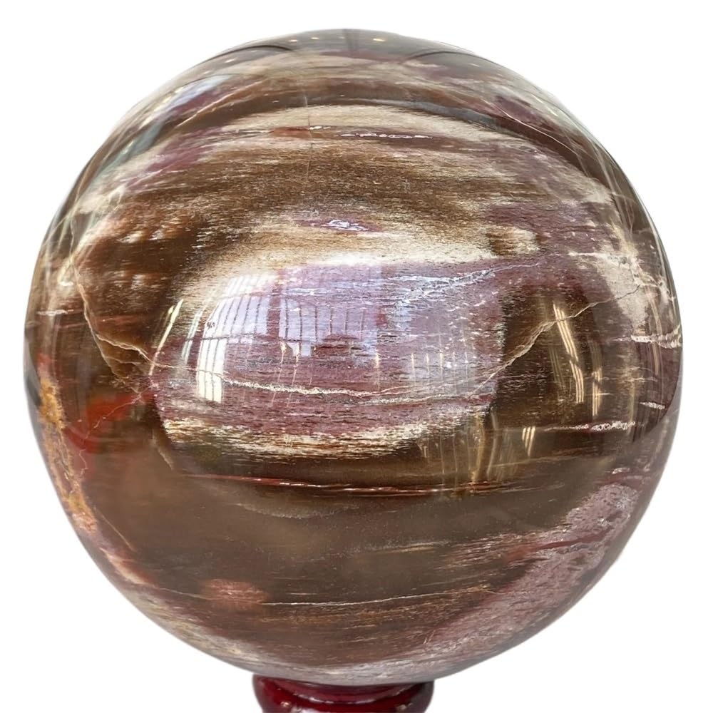 YLQUXEUV 1pc 700-800g Wood Sphere Gemstone Gift Decoration Ornament