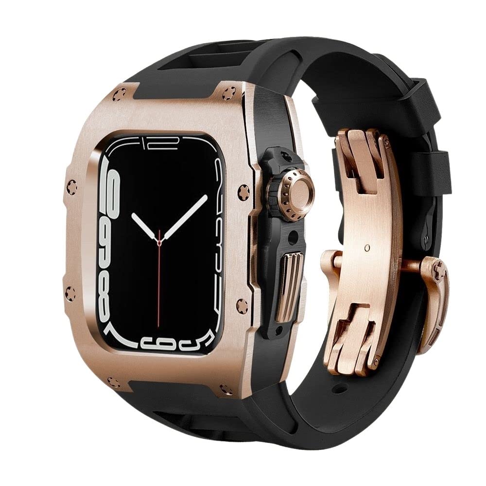 Bracelet en caoutchouc et boîtier titane pour protéger l'iWatch - 8