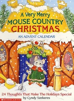 Hardcover A Very Merry Mouse Country Christmas: An Advent Calendar Book