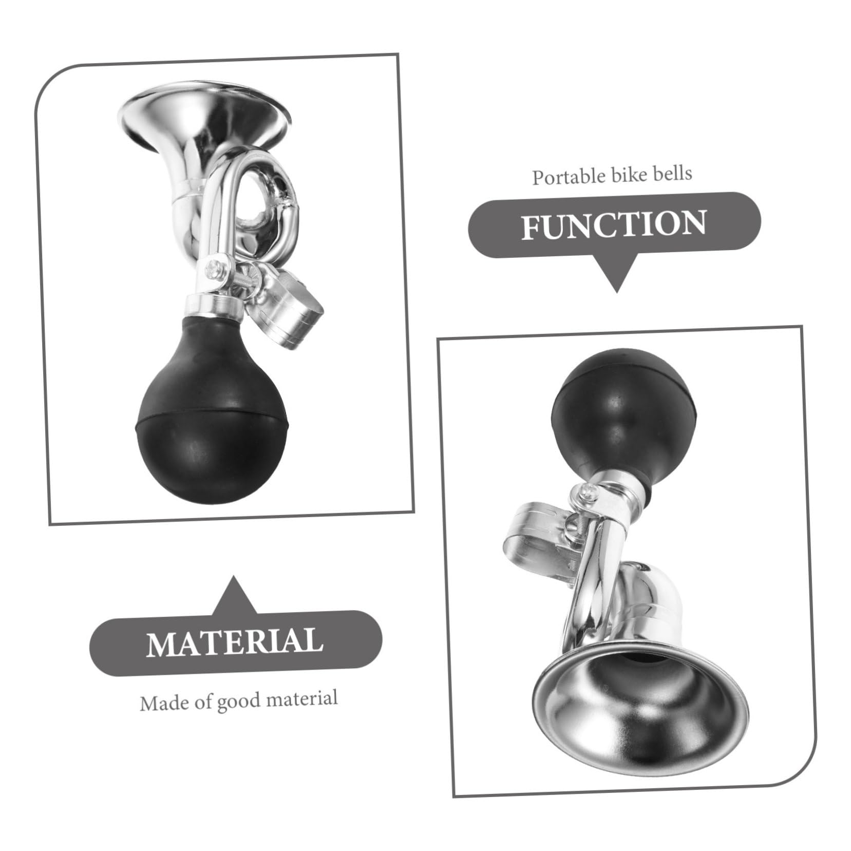 FOYTOKI Retro Clown Squeeze Bike Horn Loud Air Horn for Easy to Install Design for Outdoor Safety